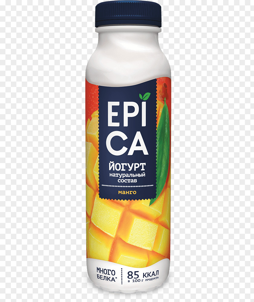 Bottle Yogurt Dietary Supplement Passion Fruit Epica Mango PNG