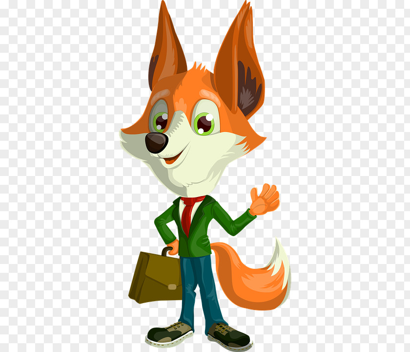 Fox Cartoon Illustration PNG