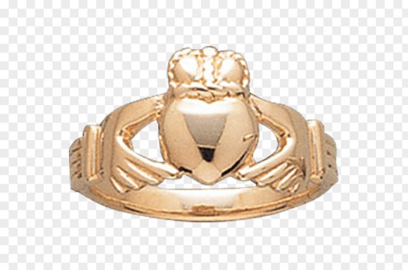 Ring Claddagh Silver-gilt 01504 PNG