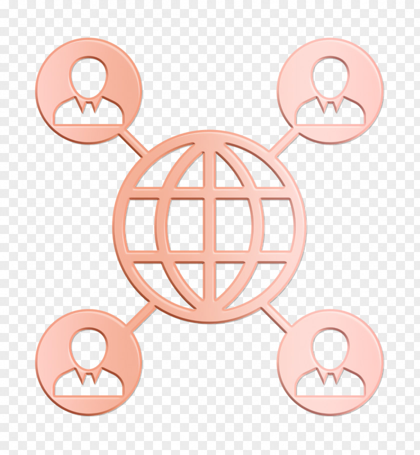 Connected Persons Around The Earth Icon Startup Icons Globe PNG
