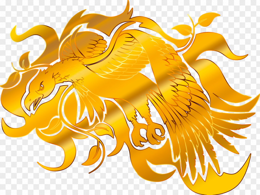 Golden Eagle Wings Fly Flight Hawk PNG