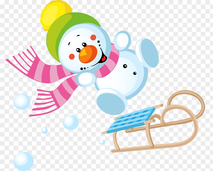 Snowman Jump Christmas Clip Art PNG