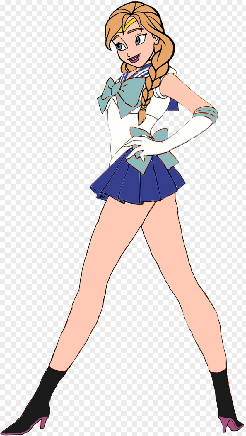 Anna Elsa Disney Princess Sailor Senshi Moon PNG