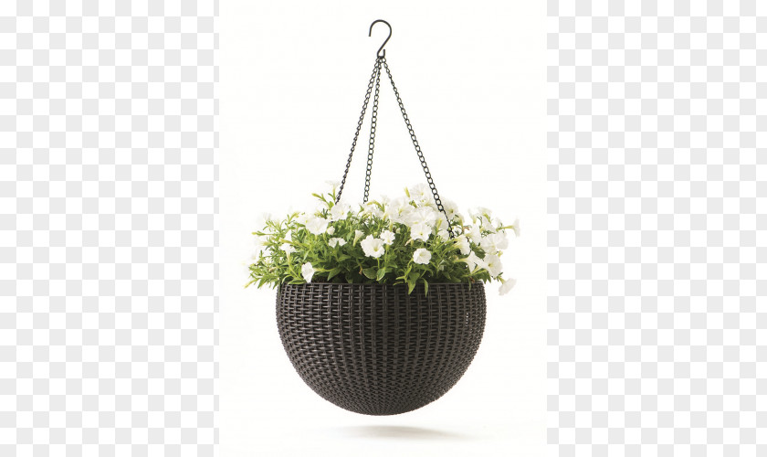 Flowerpot Hanging Basket Garden Plastic PNG