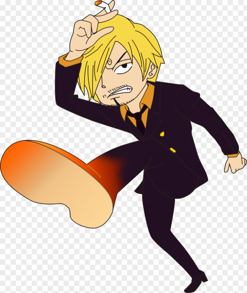 One Piece Vinsmoke Sanji Cartoon Clip Art PNG