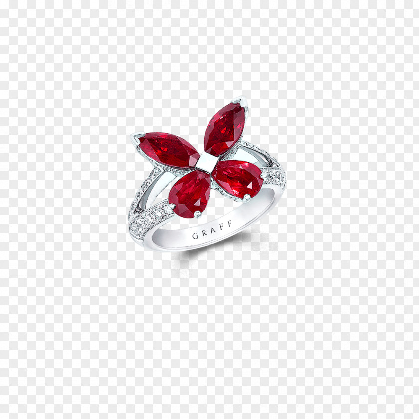 Ruby Graff Diamonds Ring Jewellery PNG