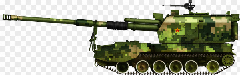 Self Propelled Artillery Tank China Self-propelled Gun PLZ-05 PNG