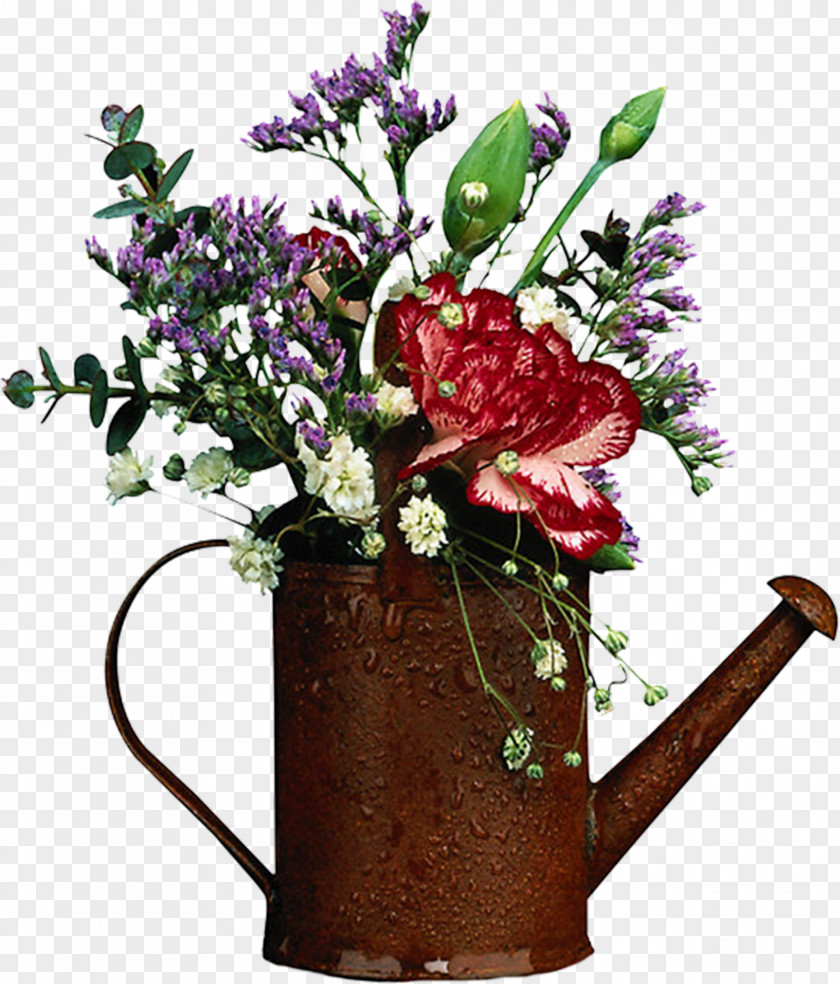 Spring Flowers Flower Watering Cans Garden PNG