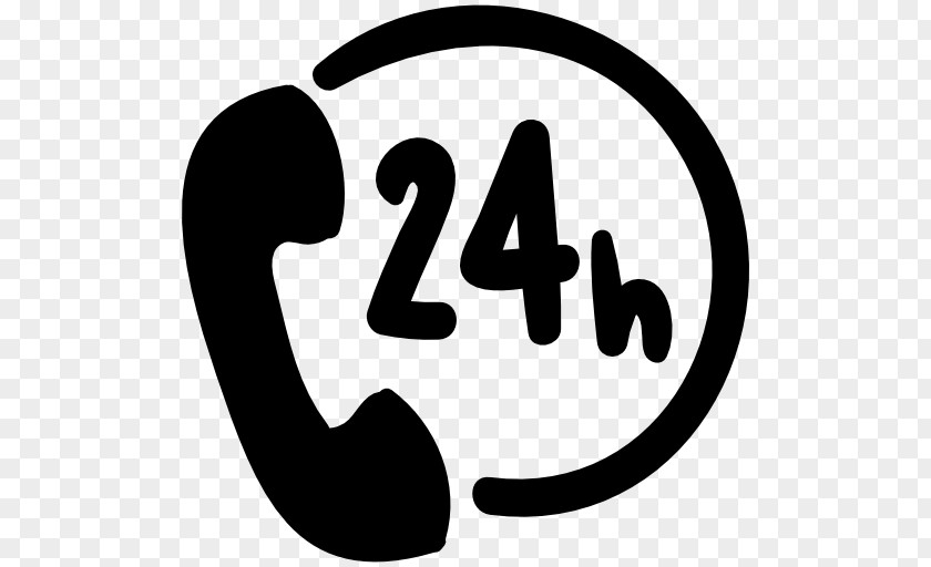 24 Hour Service Icon Telephone Call PNG