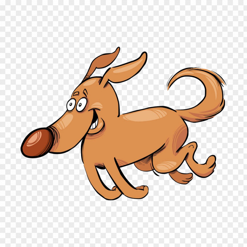 Line Cartoon Hand Painted Brown Puppy Dog Stock Photography Clip Art PNG
