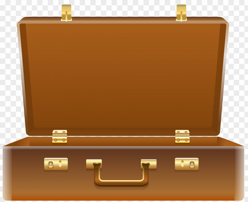 Open Suitcase Clip Art Image Briefcase Baggage PNG