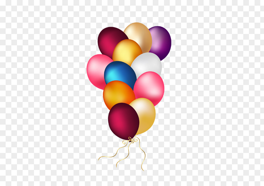 Colorful Balloons Flying Birthday Cake Balloon Party Clip Art PNG