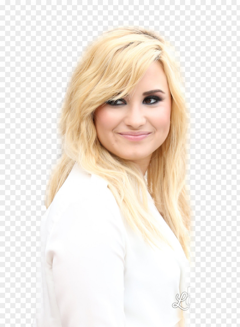 Demi Lovato Blond Smokey Eyes Eye Shadow Hair Coloring PNG