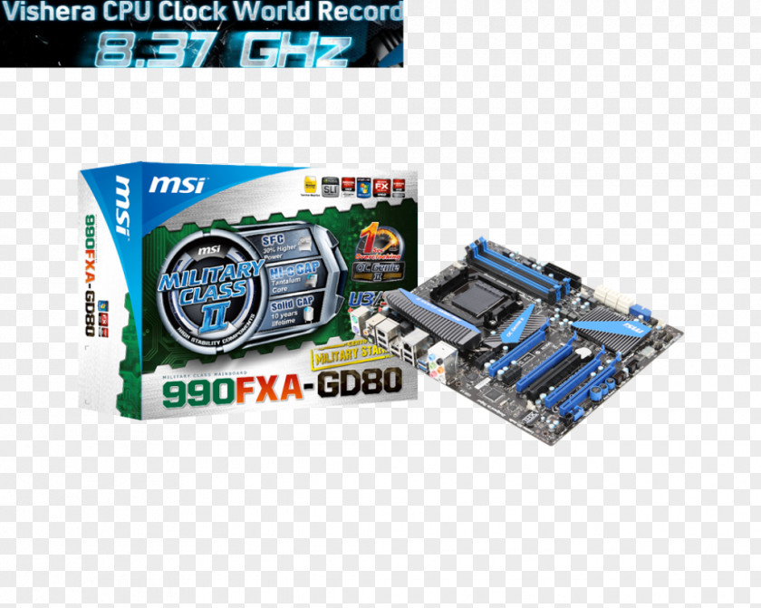 Socket AM3 Graphics Cards & Video Adapters Motherboard MSI 990FXA GAMING Micro-Star International PNG