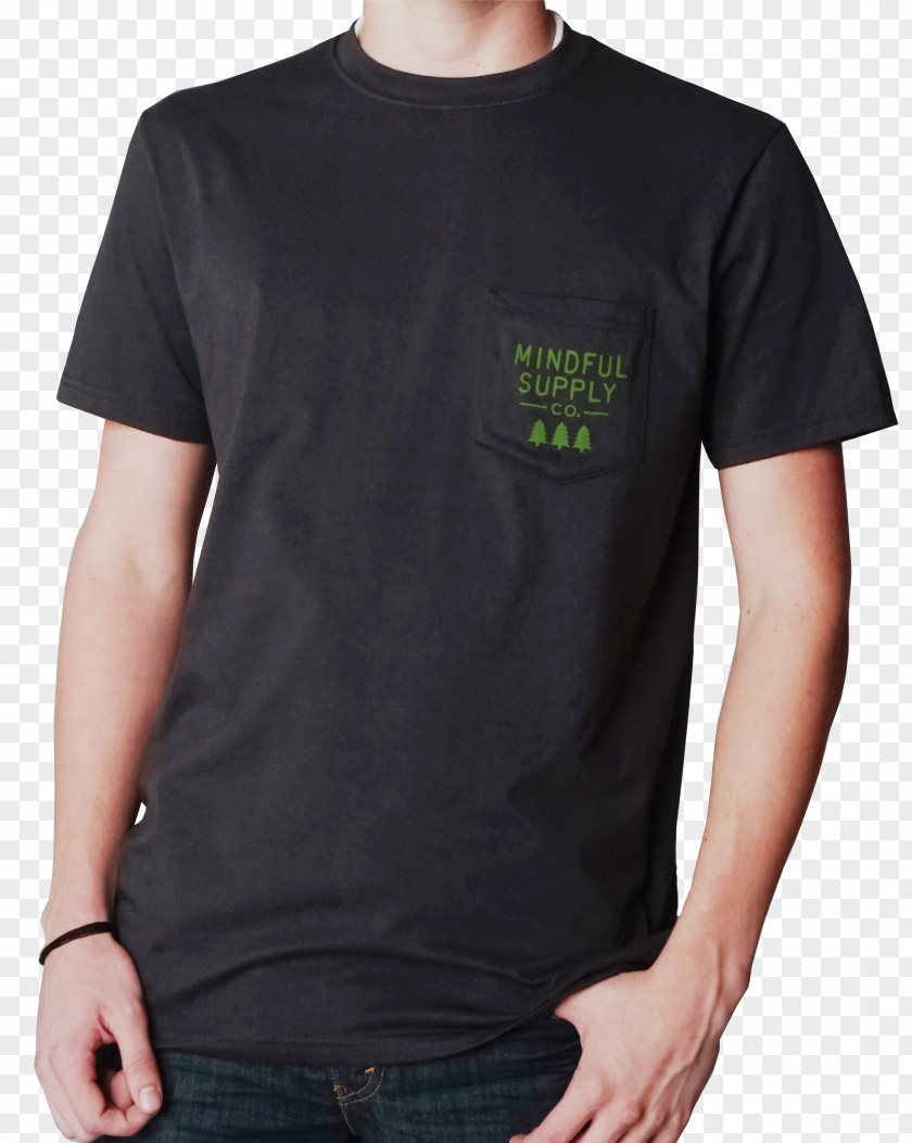 T-shirt Sleeve Pocket Neck PNG