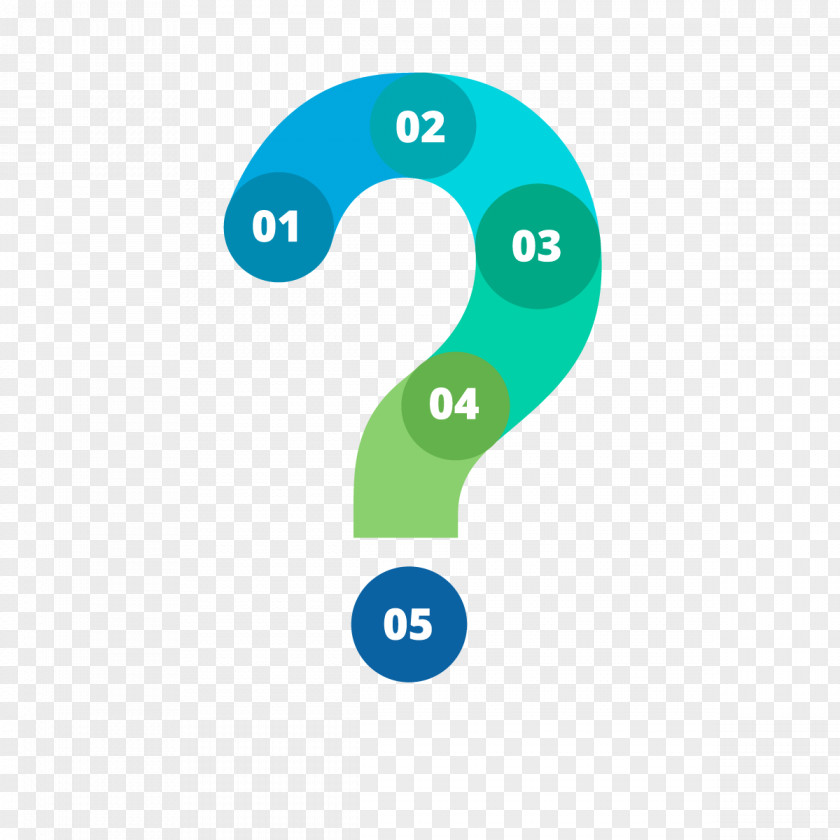 Vector Question Mark PPT Infographic Diagram Illustration PNG