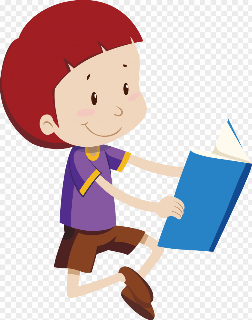 Vector Reading Boy Royalty-free Stock Photography Clip Art PNG