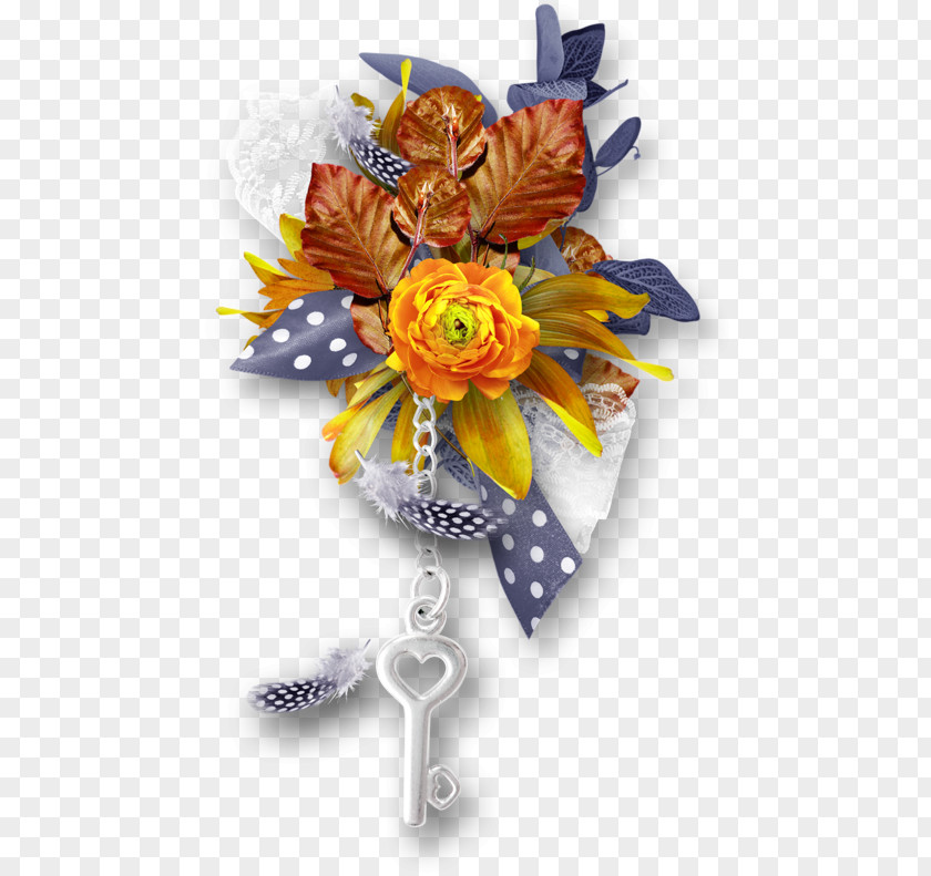 Flowers On The Key Floral Design Flower Ornament Clip Art PNG