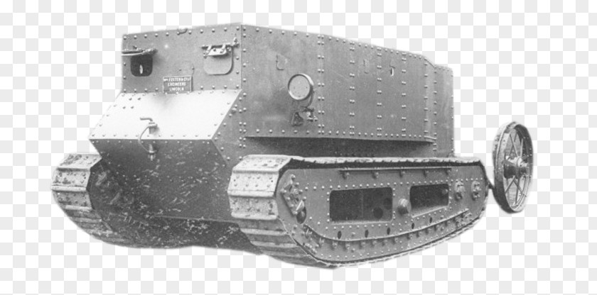 German Tank First World War A7V Little Willie PNG