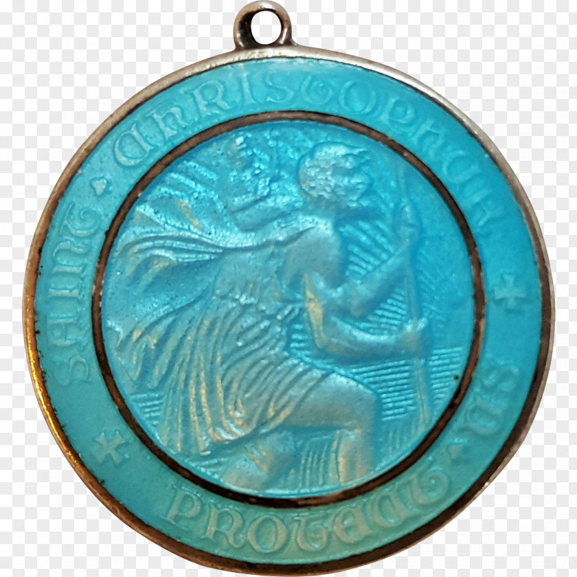 Locket Pendant Vitreous Enamel Necklace Medal PNG