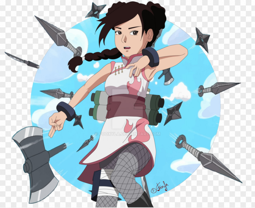 Miss Target Tenten Naruto Fan Art Character PNG