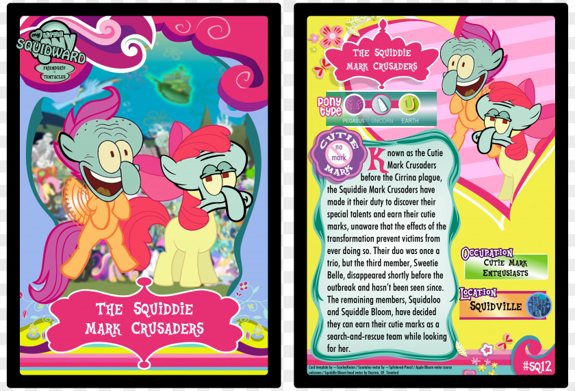 My Little Pony Rarity Pinkie Pie Rainbow Dash Squidward Tentacles PNG