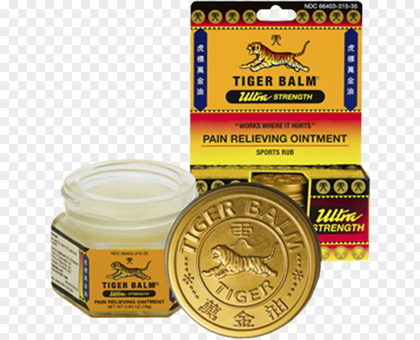 Tiger Balm Liniment Topical Medication Ache Physical Strength PNG