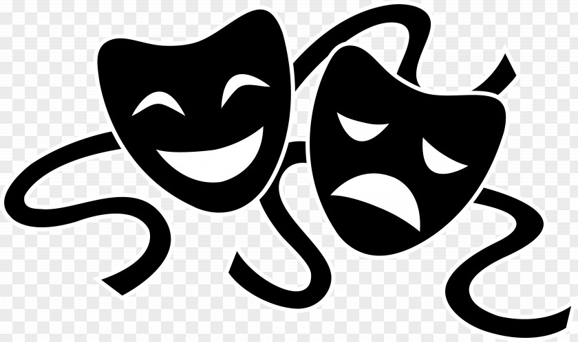Transparent Drama Cliparts Theatre Play Tragedy Mask PNG