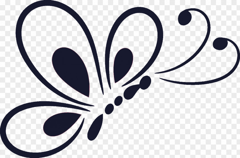 Dotted Line Butterfly Clip Art PNG