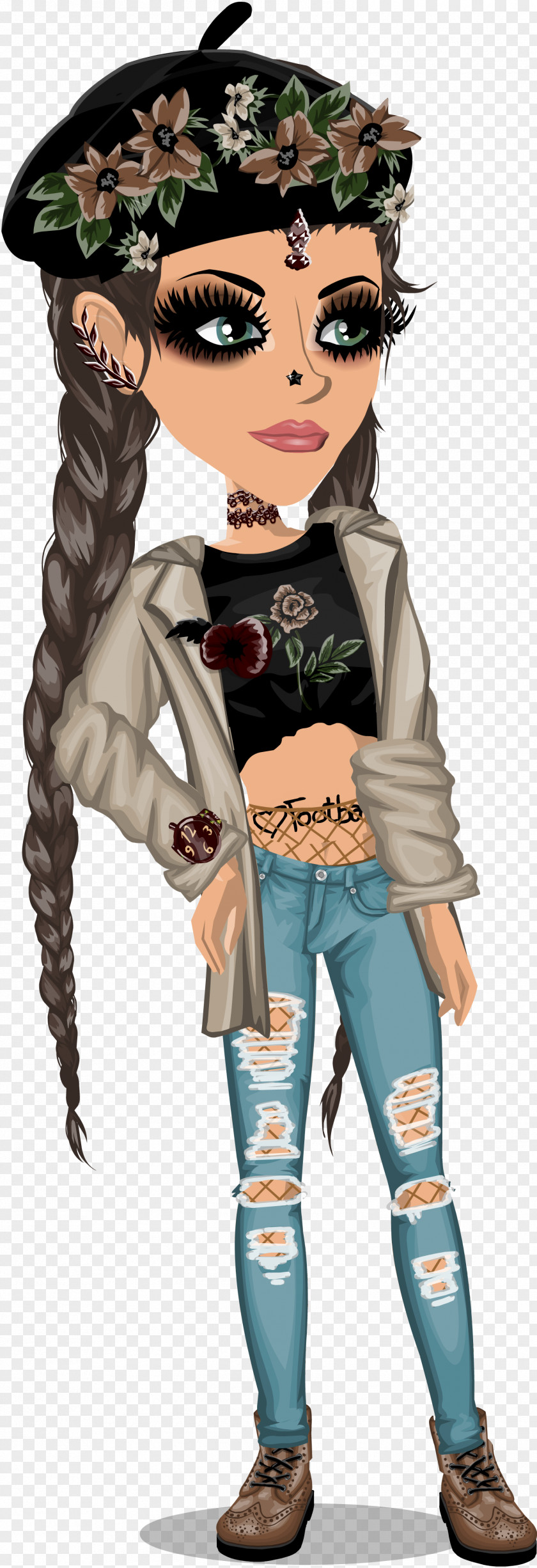 Msp Moviestarplanet Aesthetics Character PNG