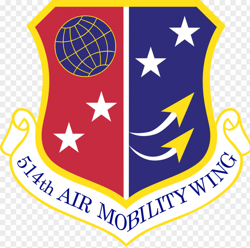 Wings Shield Joint Base McGuire–Dix–Lakehurst 514th Air Mobility Wing 305th Force Reserve Command PNG