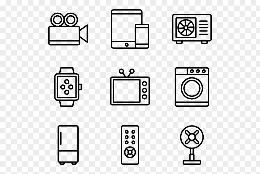 Appliance Icons Web Design PNG