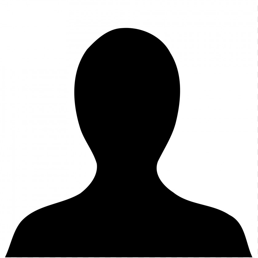 Blank Person Template Silhouette Icon PNG
