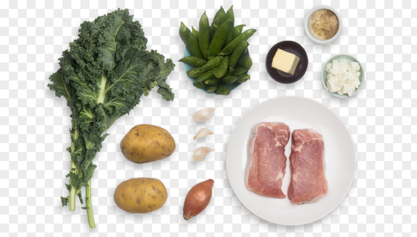 Pork Cutlet Mashed Potato Goat Cheese Leaf Vegetable Recipe PNG
