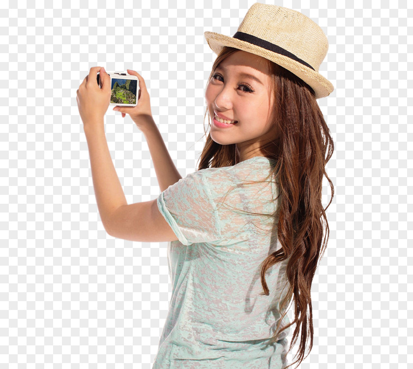 Selfie Photo Tourism Sun Hat Tourist Travel Fedora PNG