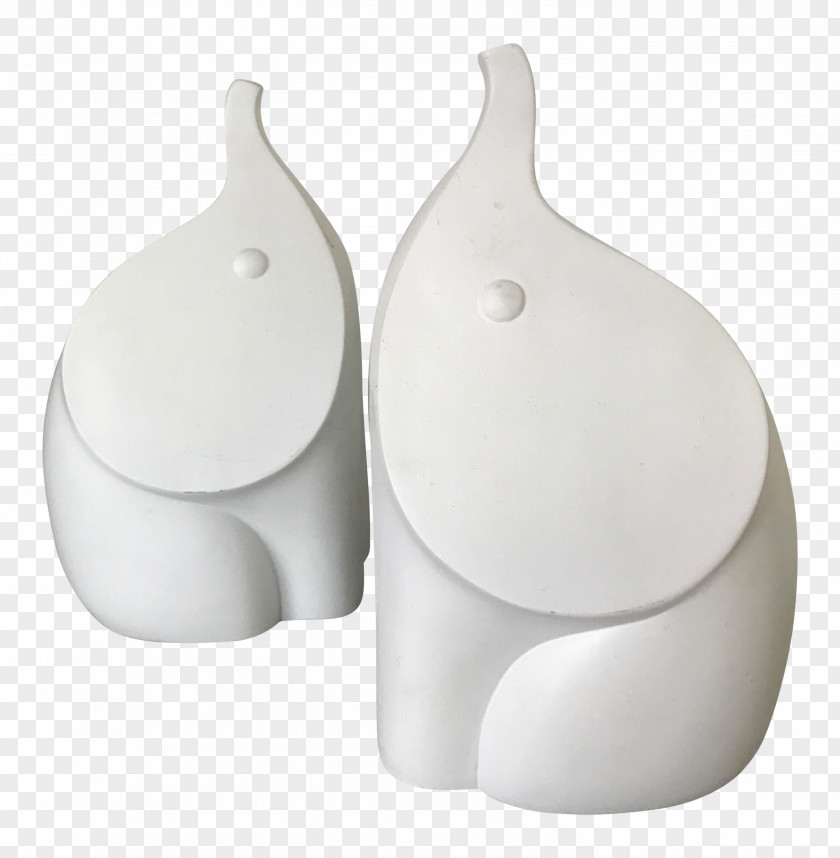 Elephant In The Room Bookend White Herbivore PNG