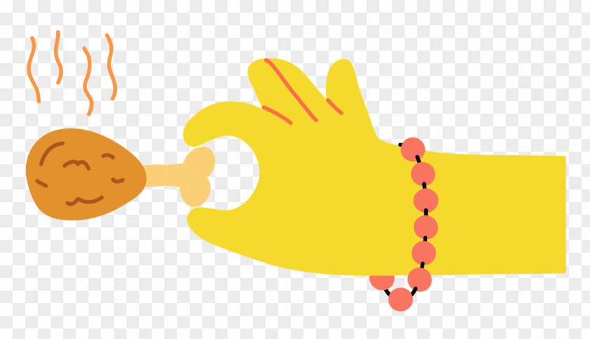 Hand Pinching Chicken PNG