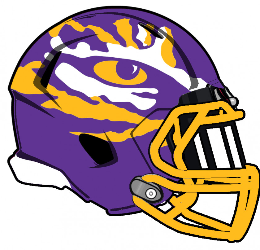 Helmet Louisiana State University LSU Tigers Football Women's Soccer Baseball Decal PNG