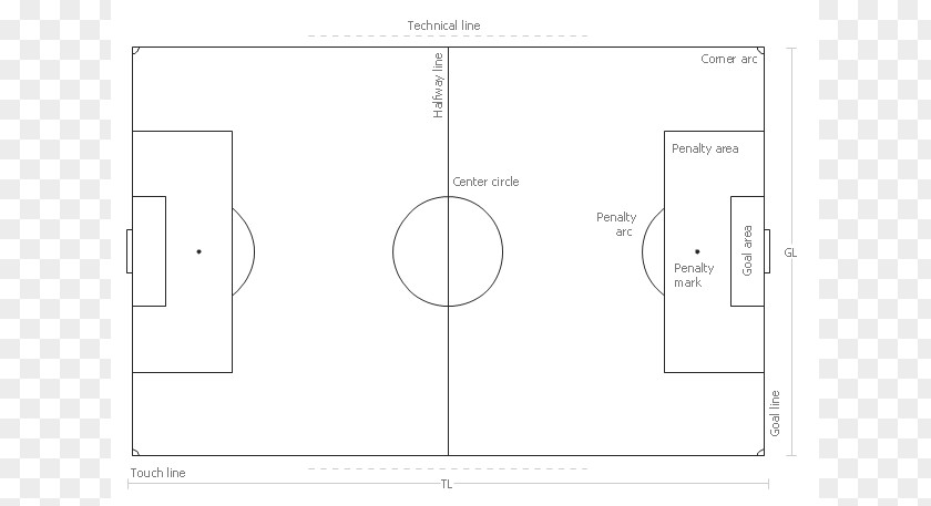 Soccer Field Template Drawing Transistor Signal Amplifier Electronic Circuit PNG