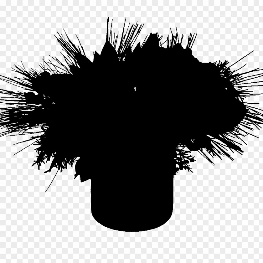 Tree Silhouette Black M PNG