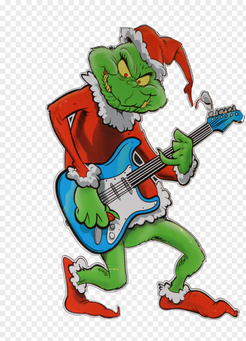 Dr Seuss How The Grinch Stole Christmas! Guitar Photography PNG