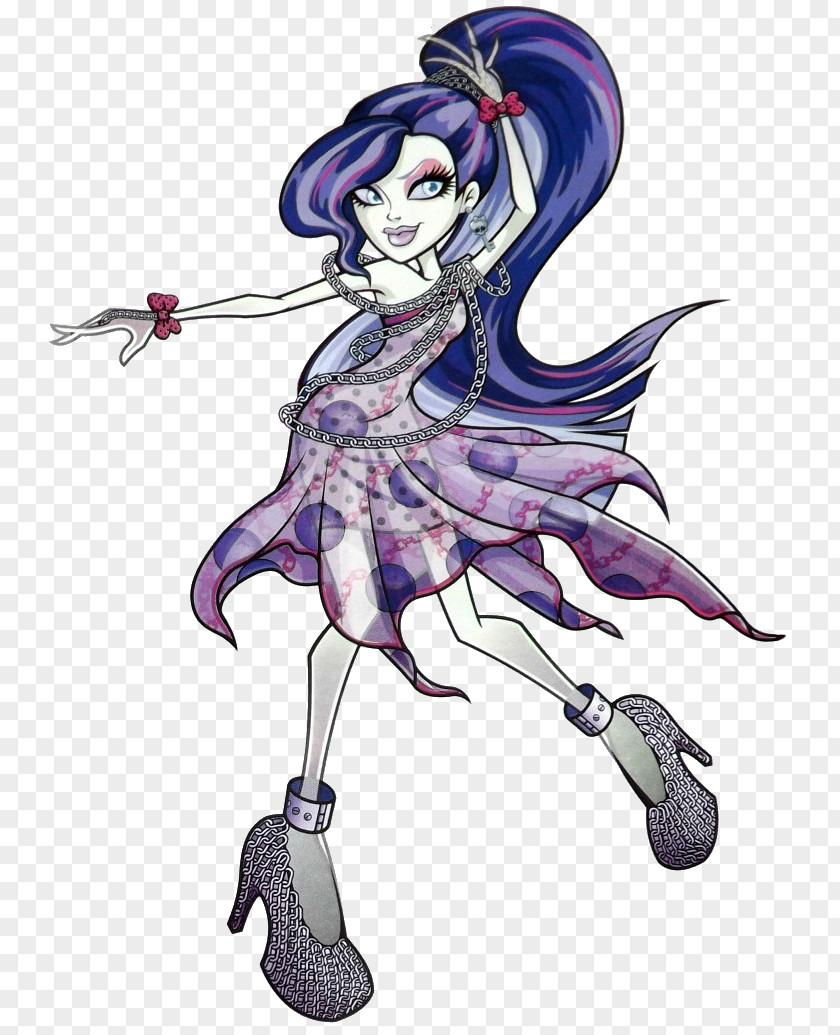 Monster High Spectra Vondergeist Daughter Of A Ghost Frankie Stein PNG