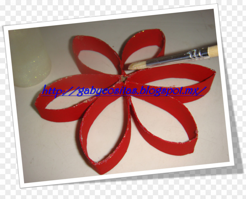 Toilet Paper Poinsettia Scroll Christmas Eve PNG