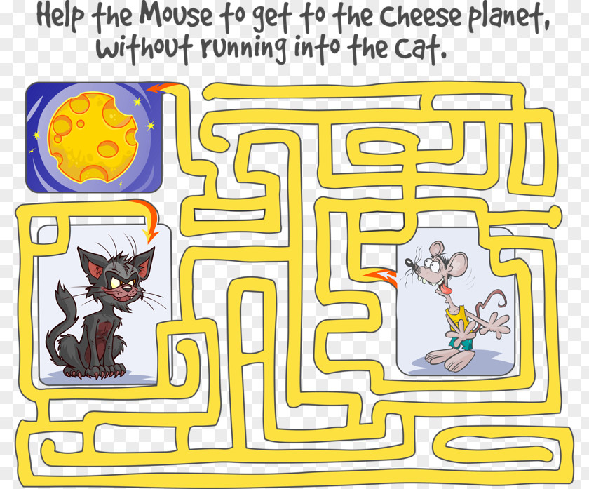 Tom And Jerry To Play The Game Maze Labyrinth Illustration PNG