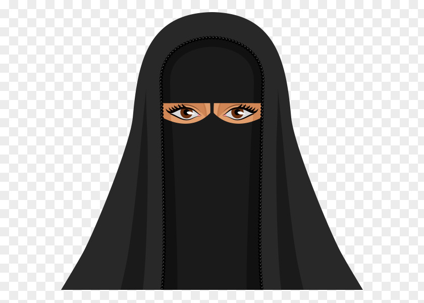 Woman Niqāb Muslim Cartoon PNG