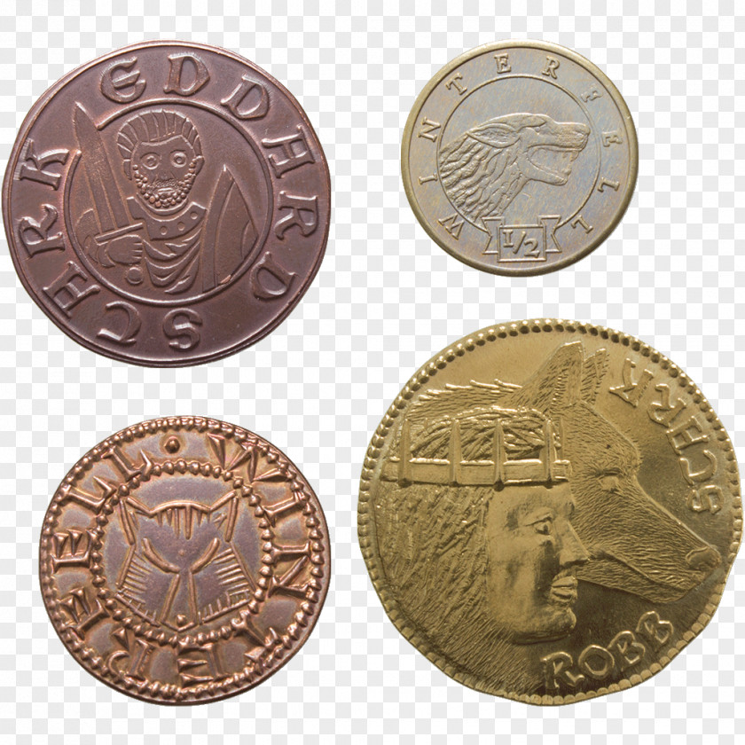 Coin A Game Of Thrones Set House Stark Daenerys Targaryen PNG