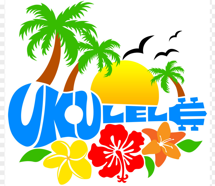 Hawaiian Luau Clipart Ukulele Logo Clip Art PNG