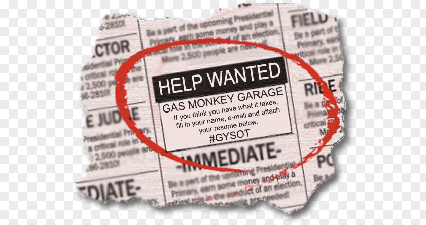 Help Wanted Jazzpodium De Tor Car Gas Monkey Garage Job Midway Girls Softball Complex PNG