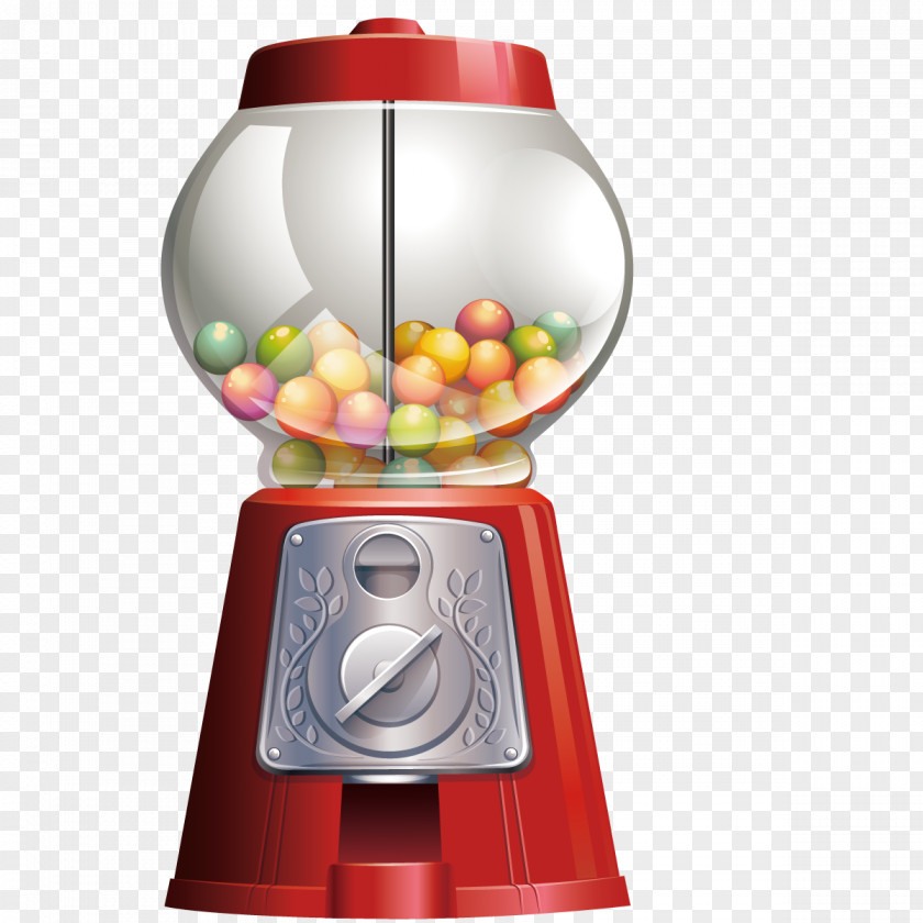 Vector Toy Machine Chewing Gum Candy Gumball Royalty-free PNG