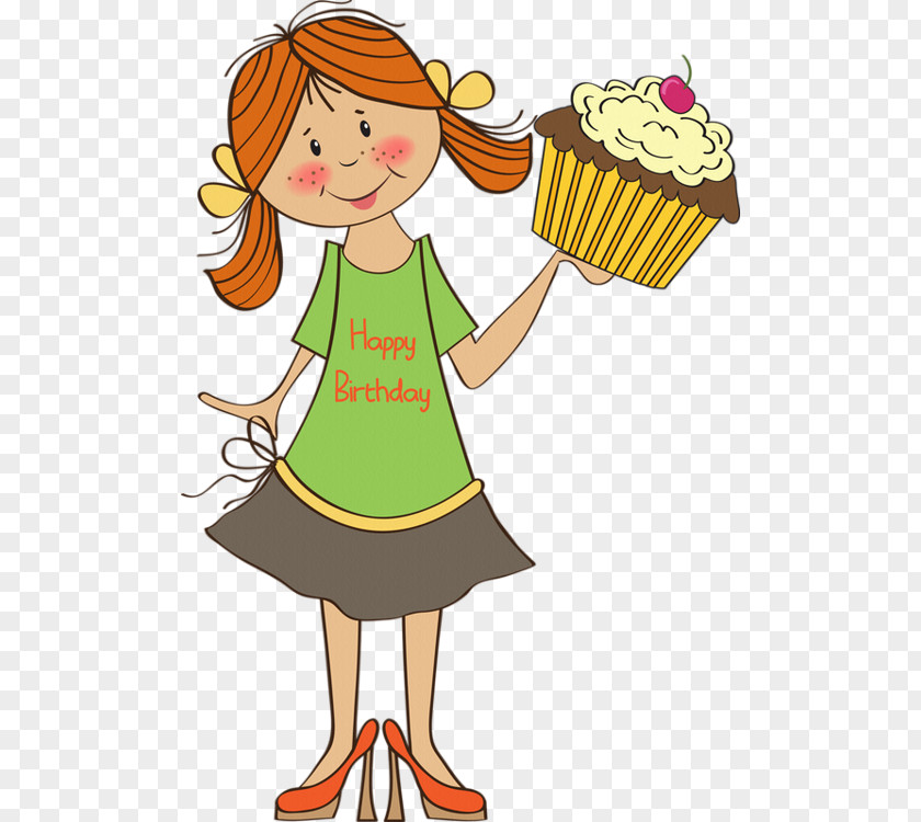 Birthday Clip Art Illustration Cupcake Greeting & Note Cards PNG